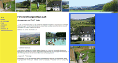 Desktop Screenshot of ferienwohnungen-luft.de