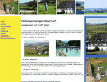 Tablet Screenshot of ferienwohnungen-luft.de